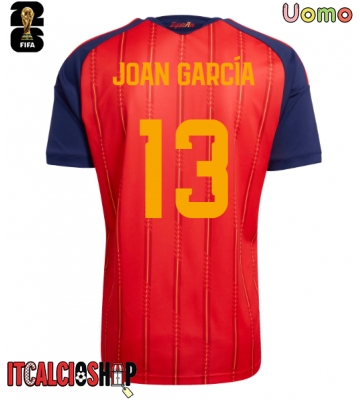 Spagna Joan Garcia #13 Prima Maglia Mondiali 2026 Manica Corta